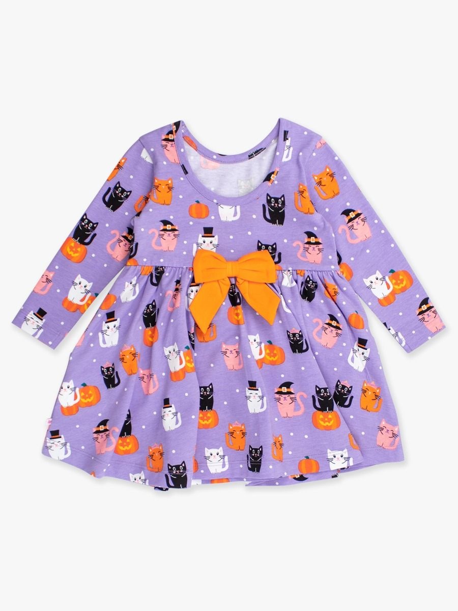 RuffleButts + RuggedButts Knit Long Sleeve Twirl Dress