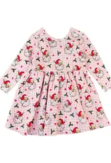 RuffleButts + RuggedButts Knit Long Sleeve Twirl Dress