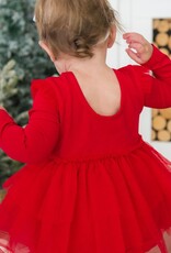 RuffleButts + RuggedButts Flutter Tulle Long Sleeve Twirl Romper