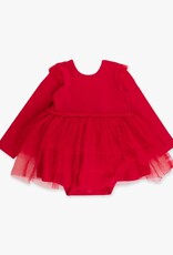 RuffleButts + RuggedButts Flutter Tulle Long Sleeve Twirl Romper