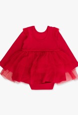 RuffleButts + RuggedButts Flutter Tulle Long Sleeve Twirl Romper