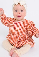 RuffleButts + RuggedButts Woven Long Sleeve Bubble Romper
