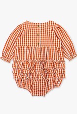 RuffleButts + RuggedButts Woven Long Sleeve Bubble Romper