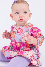RuffleButts + RuggedButts Woven Long Sleeve Bubble Romper