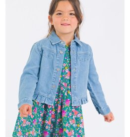 RuffleButts + RuggedButts Stretch Denim Ruffle Jacket