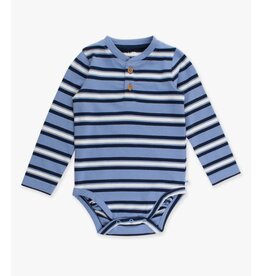RuffleButts + RuggedButts Knit Long Sleeve 2-Button Henley Bodysuit