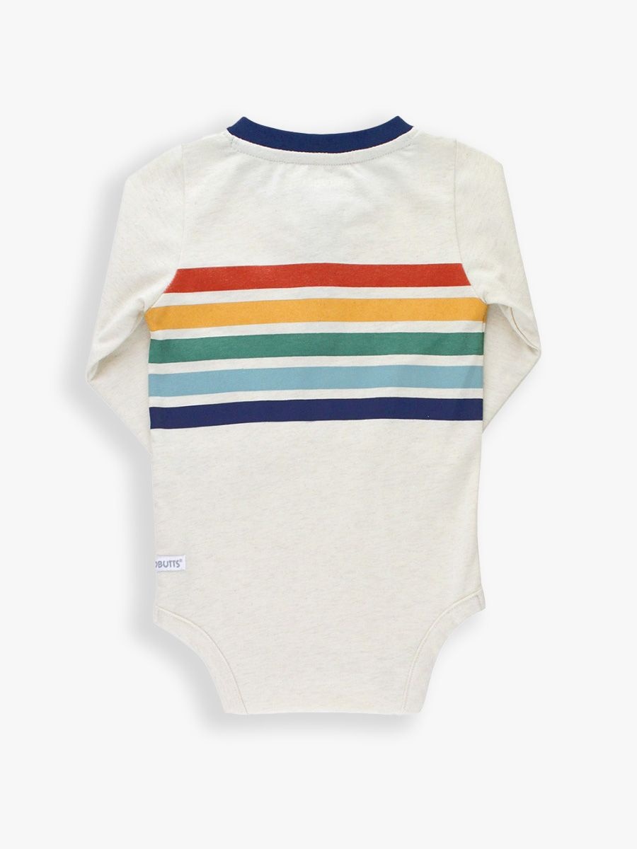 RuffleButts + RuggedButts Knit Long Sleeve 2-Button Henley Bodysuit