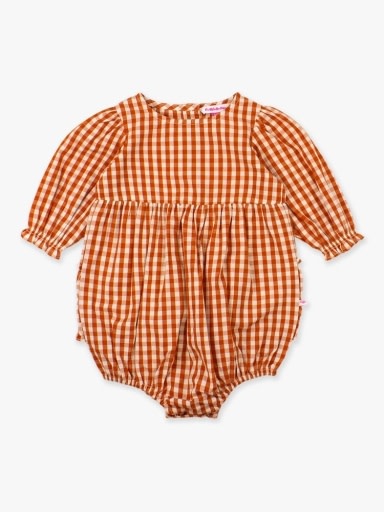 RuffleButts + RuggedButts Woven Long Sleeve Bubble Romper
