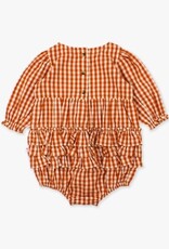 RuffleButts + RuggedButts Woven Long Sleeve Bubble Romper