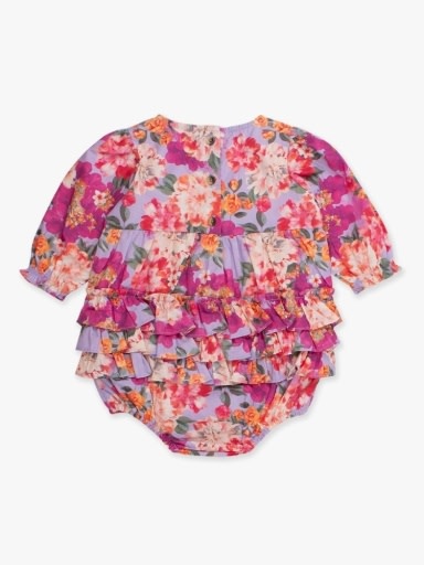RuffleButts + RuggedButts Woven Long Sleeve Bubble Romper