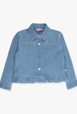 RuffleButts + RuggedButts Stretch Denim Ruffle Jacket