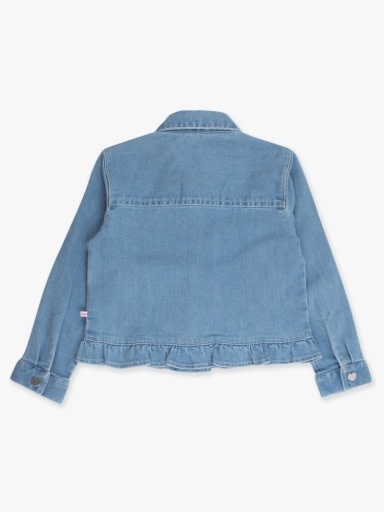 RuffleButts + RuggedButts Stretch Denim Ruffle Jacket