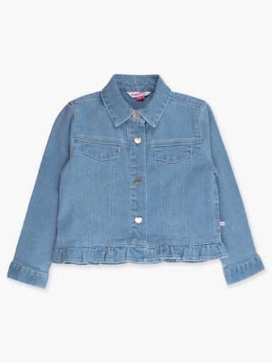 RuffleButts + RuggedButts Stretch Denim Ruffle Jacket