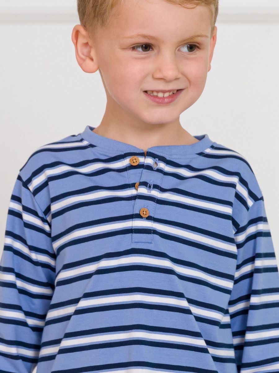 RuffleButts + RuggedButts Knit Long Sleeve Henley Tee