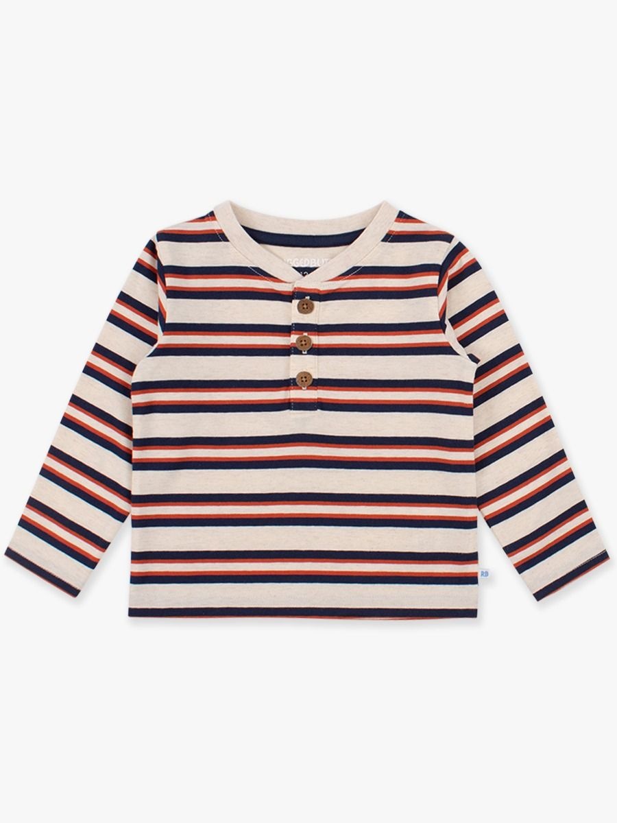RuffleButts + RuggedButts Knit Long Sleeve Henley Tee