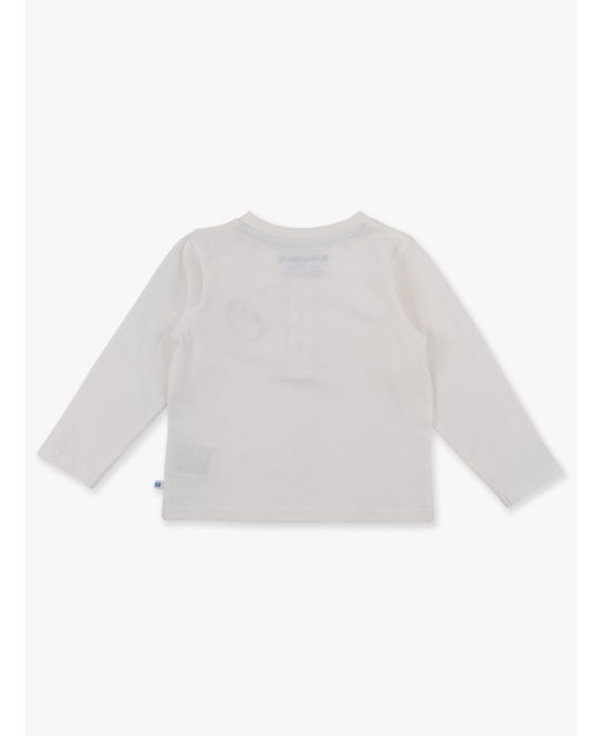 RuffleButts + RuggedButts Knit Long Sleeve Embroidered Henley Tee