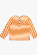 RuffleButts + RuggedButts Knit Long Sleeve Embroidered Henley Tee