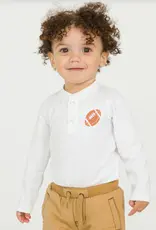 RuffleButts + RuggedButts Knit Long Sleeve Embroidered Henley Bodysuit