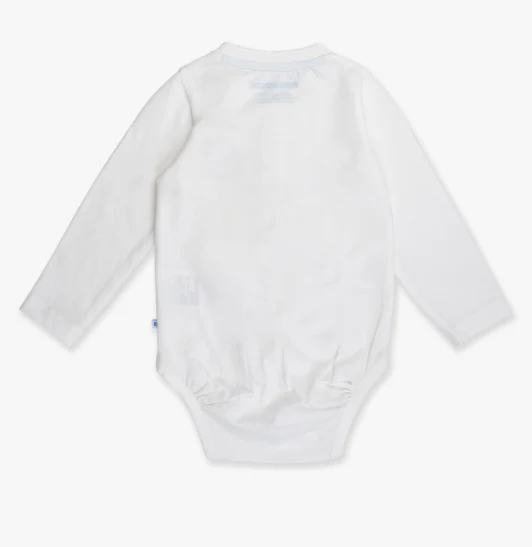 RuffleButts + RuggedButts Knit Long Sleeve Embroidered Henley Bodysuit