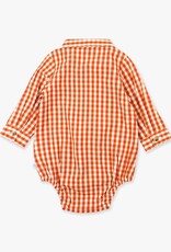 RuffleButts + RuggedButts Long Sleeve Button Down Bodysuit