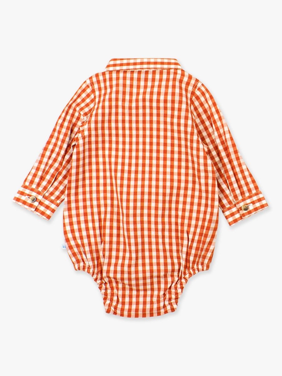 RuffleButts + RuggedButts Long Sleeve Button Down Bodysuit