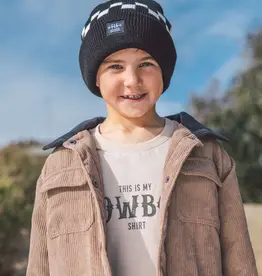 Feather 4 Arrow Canyon Checker Beanie Black
