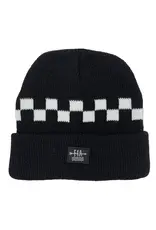 Feather 4 Arrow Canyon Checker Beanie Black