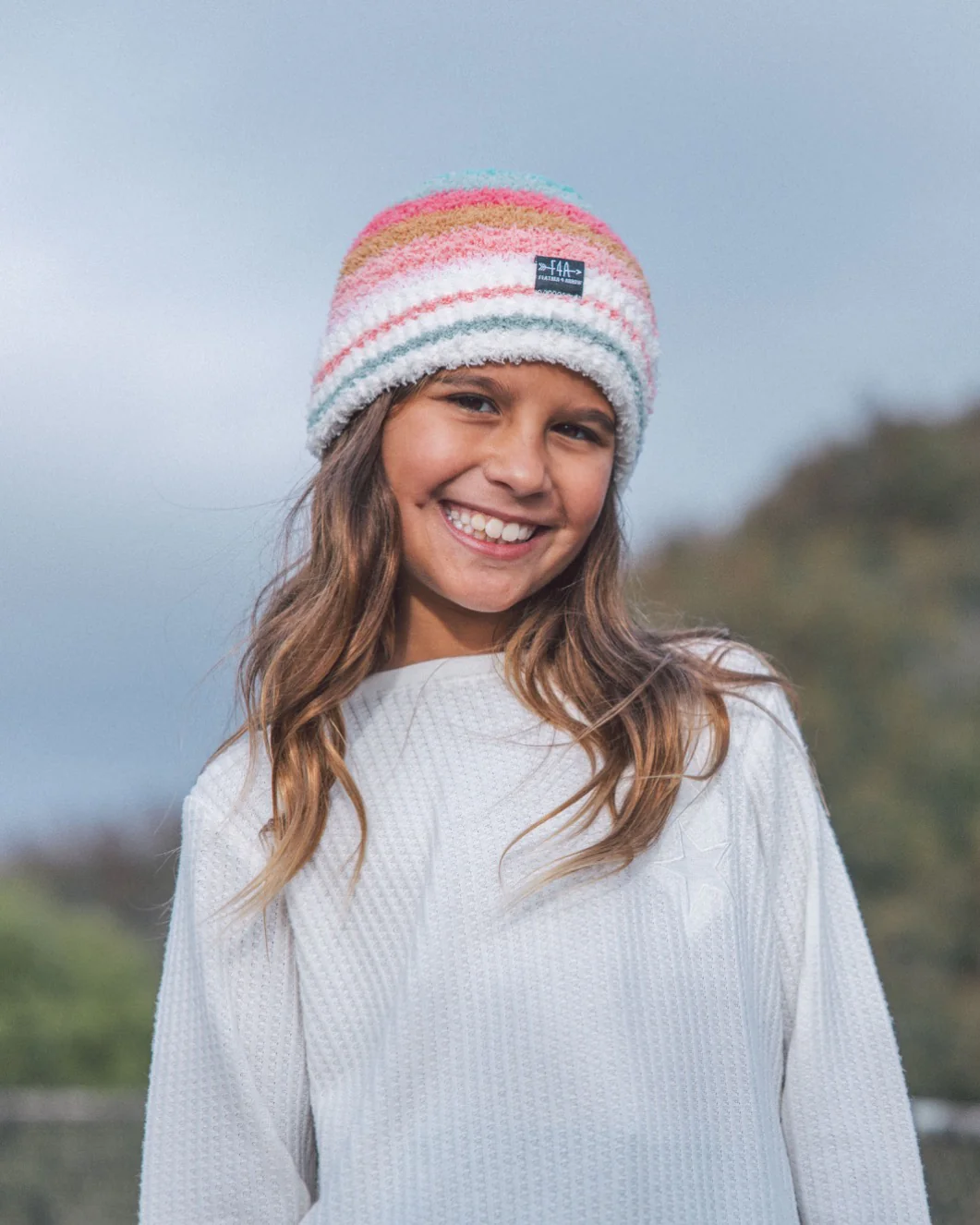 Feather 4 Arrow Tate Stripe Beanie Multicolor