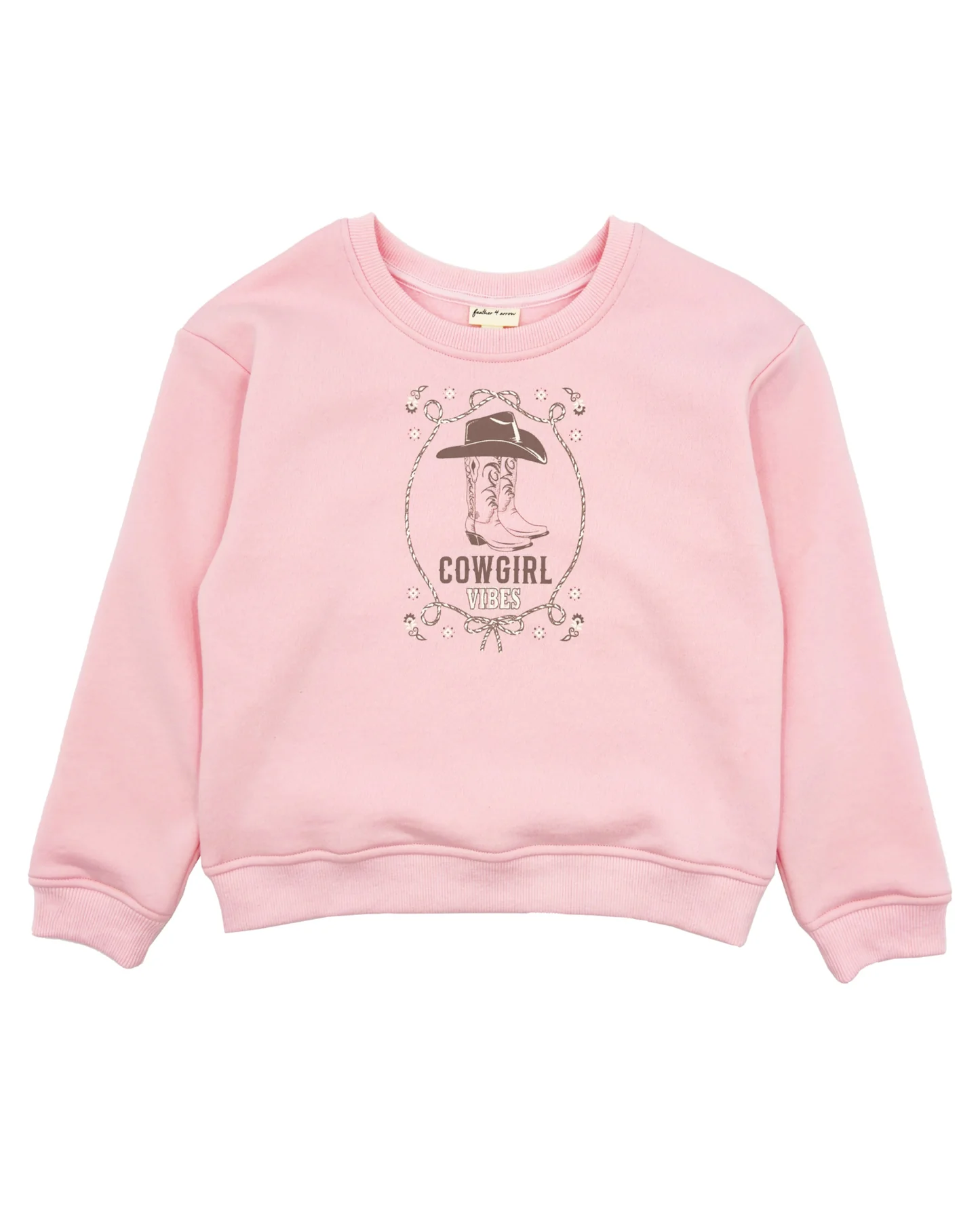 Feather 4 Arrow Cowgirl Oversized Sweatshirt Pale Rose