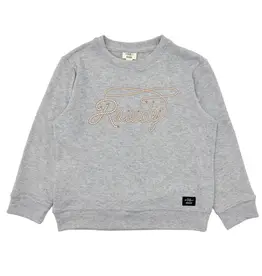 Feather 4 Arrow Rowdy Hacci Pullover Heather Grey