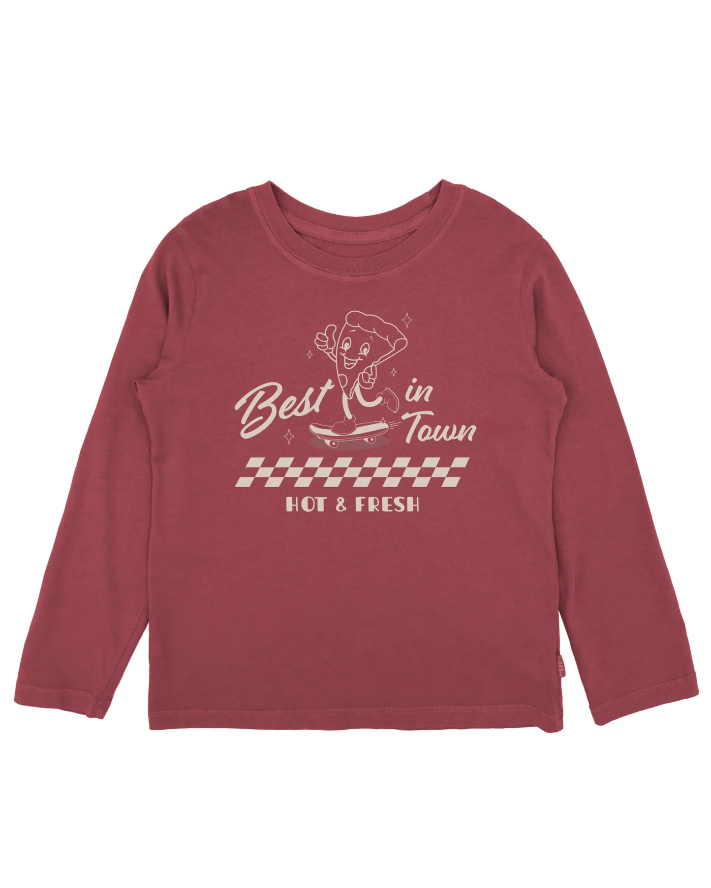 Feather 4 Arrow Pizza LS Tee Washed Red