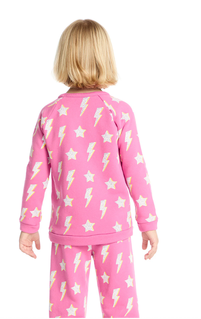 Chaser Pink Lightning Zuma Cotton Terry Pullover