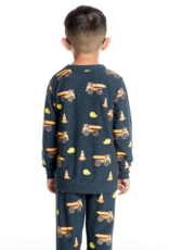 Chaser Construction Trucks Cozy Knit Comfy LS Pullover Avalon