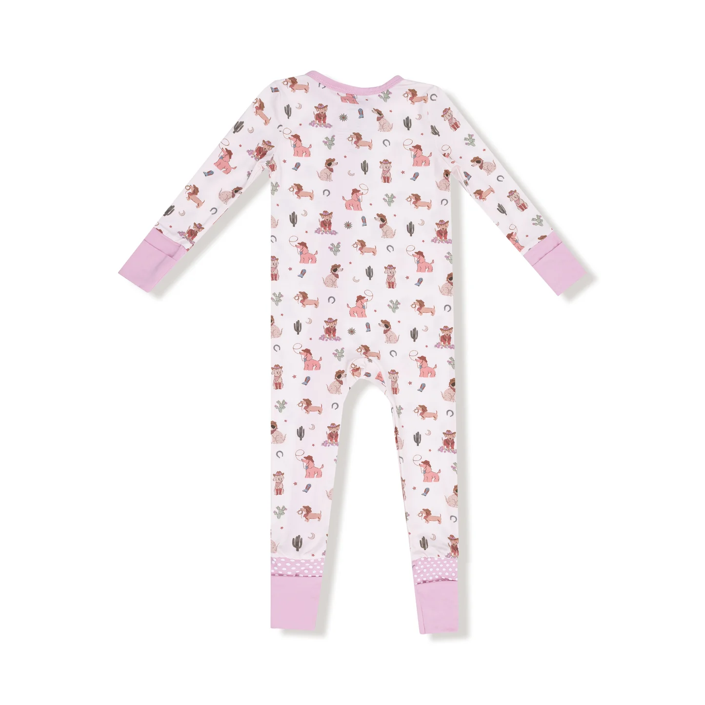 Angel Dear 2 Way Zipper Romper Cowgirl Dogs