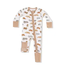 Angel Dear 2 Way Zipper Romper Napping Puppies
