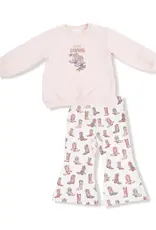 Angel Dear Oversize Sweatshirt and Baby Bell Set Future Cowgirl