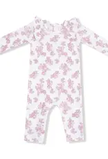 Angel Dear L/S Ruffle Romper Countryside Coreopsis