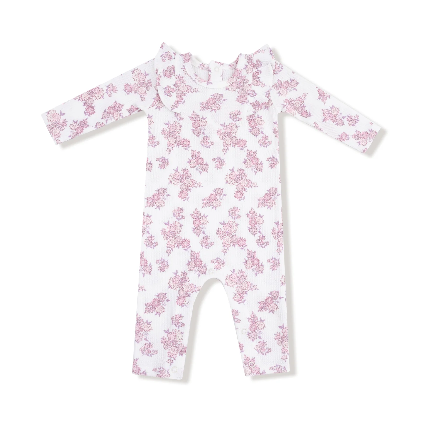 Angel Dear L/S Ruffle Romper Countryside Coreopsis