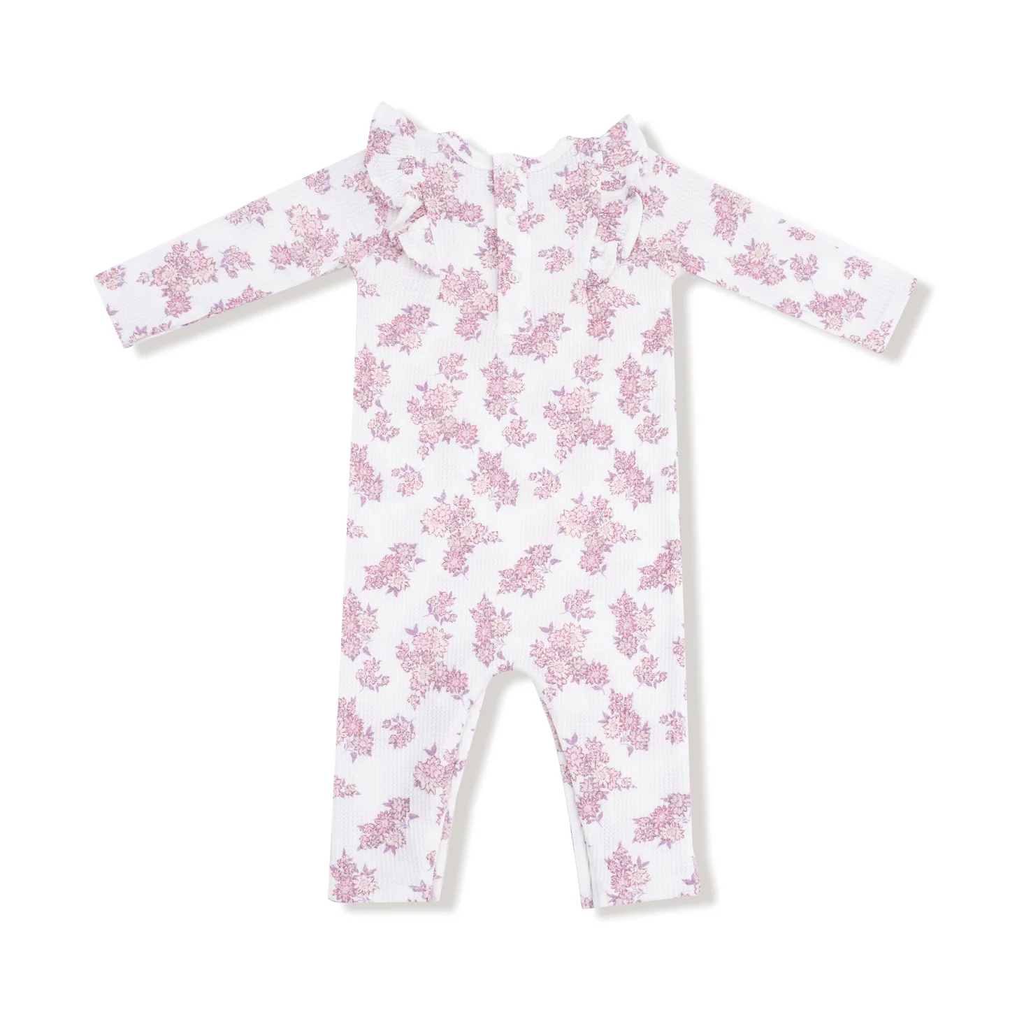 Angel Dear L/S Ruffle Romper Countryside Coreopsis