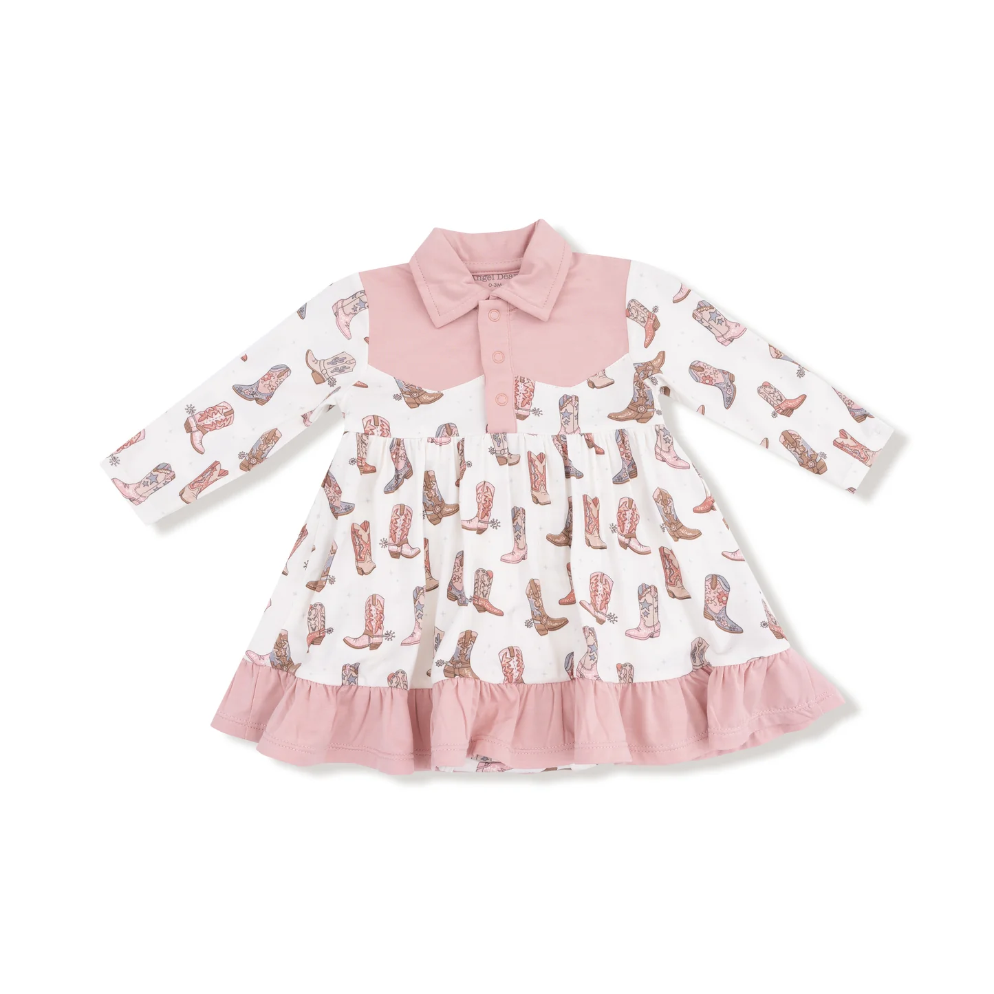 Angel Dear  L/S Cowgirl Bodysuit Dress Future Cowgirl