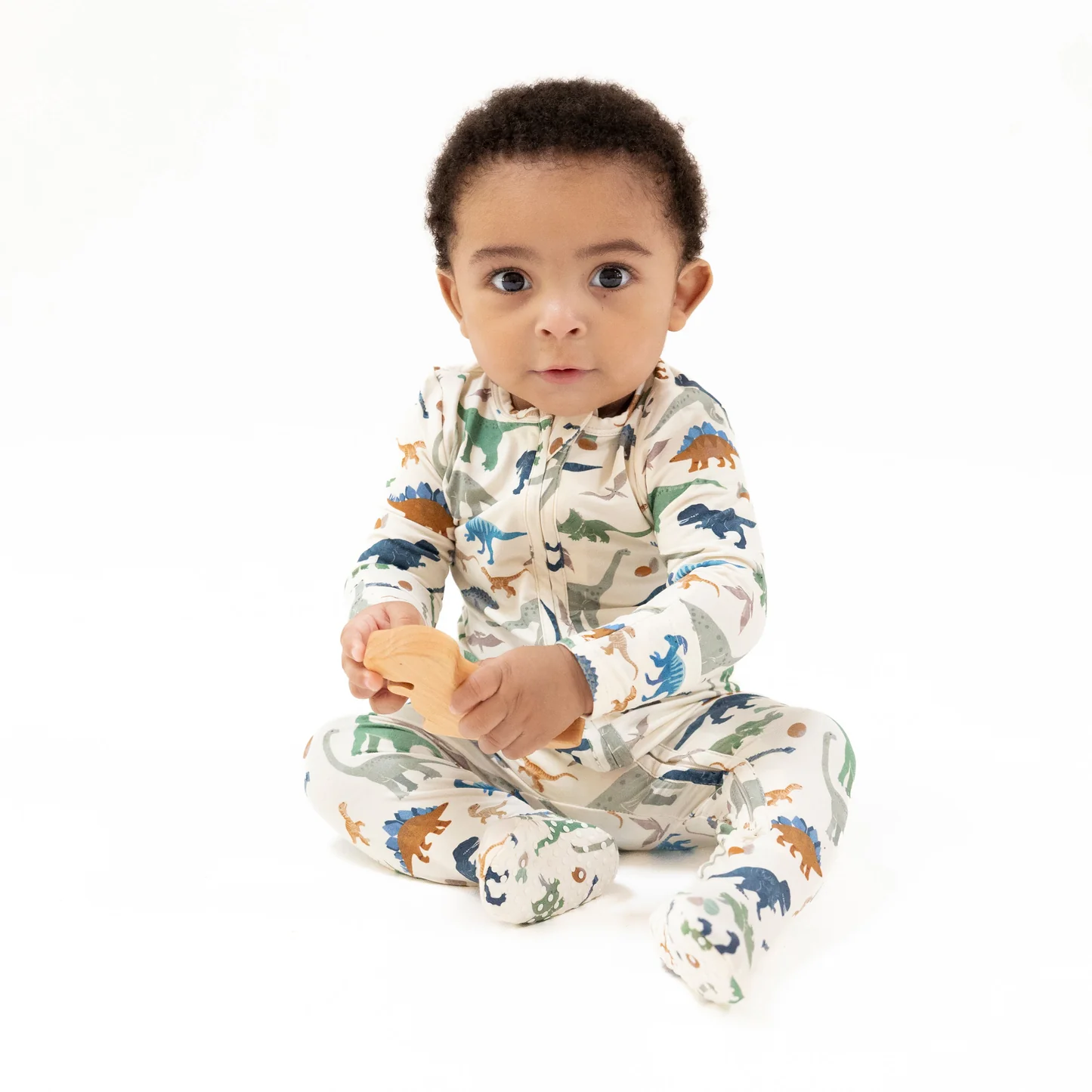 Angel Dear 2 Way Zipper Footie Washy Dinos