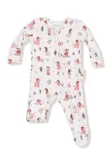 Angel Dear 2 Way Zipper Ruffle Back Footie Cowgirl Dogs