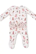 Angel Dear 2 Way Zipper Ruffle Back Footie Cowgirl Dogs