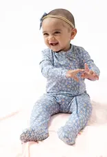 Angel Dear 2 Way Zipper Ruffle Back Footie Country Calico