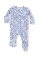 Angel Dear 2 Way Zipper Ruffle Back Footie Country Calico