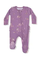 Angel Dear 2 Way Zipper Ruffle Back Footie Woodsorrel