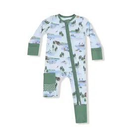 Angel Dear 2 Way Zipper Romper Lake Life