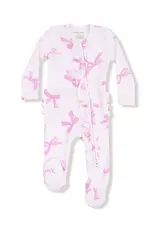 Angel Dear 2 Way Ruffle Zipper Footie Pretty Bows