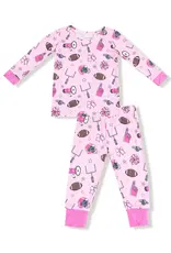 Angel Dear L/S Loungewear Set Pink Game Day