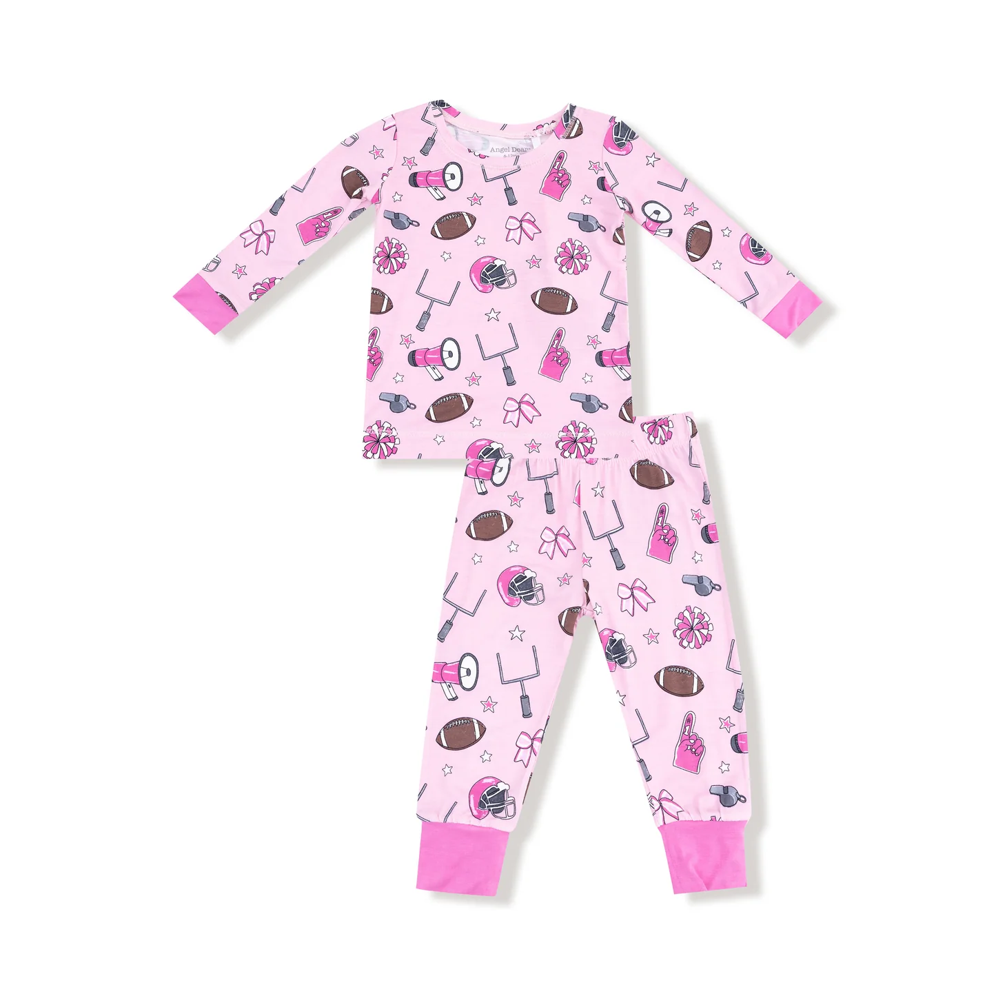 Angel Dear L/S Loungewear Set Pink Game Day